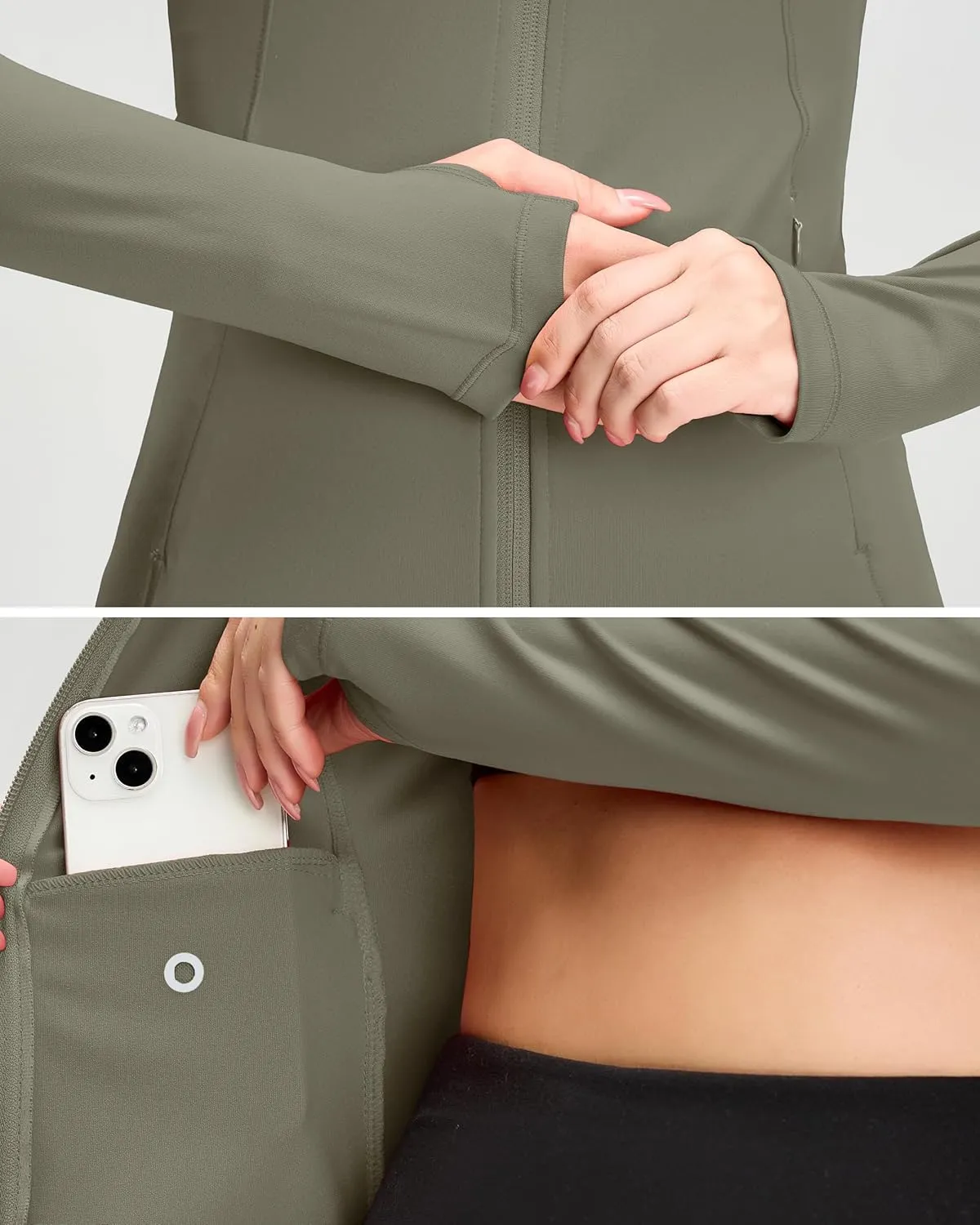 QUEENIEKE Womens Running Jackets Athletic Workout Scrub Jacket Track Full Zip Up Gym for Women Yoga Top