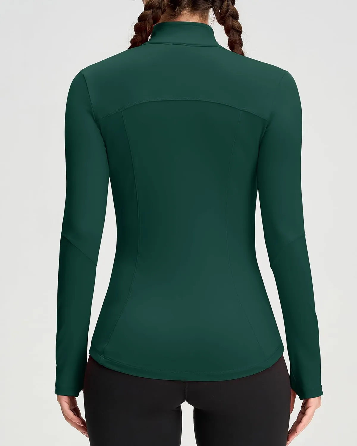 QUEENIEKE Womens Running Jackets Athletic Workout Scrub Jacket Track Full Zip Up Gym for Women Yoga Top