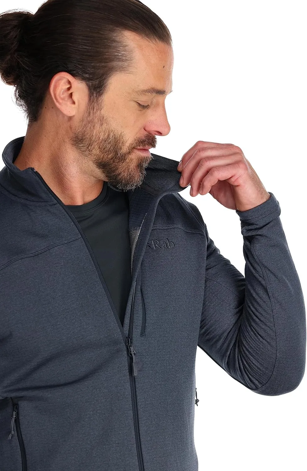 Rab Men’s Graviton Jacket Full-Zip Fleece for Hiking, Mountaineering, & Casual Wear