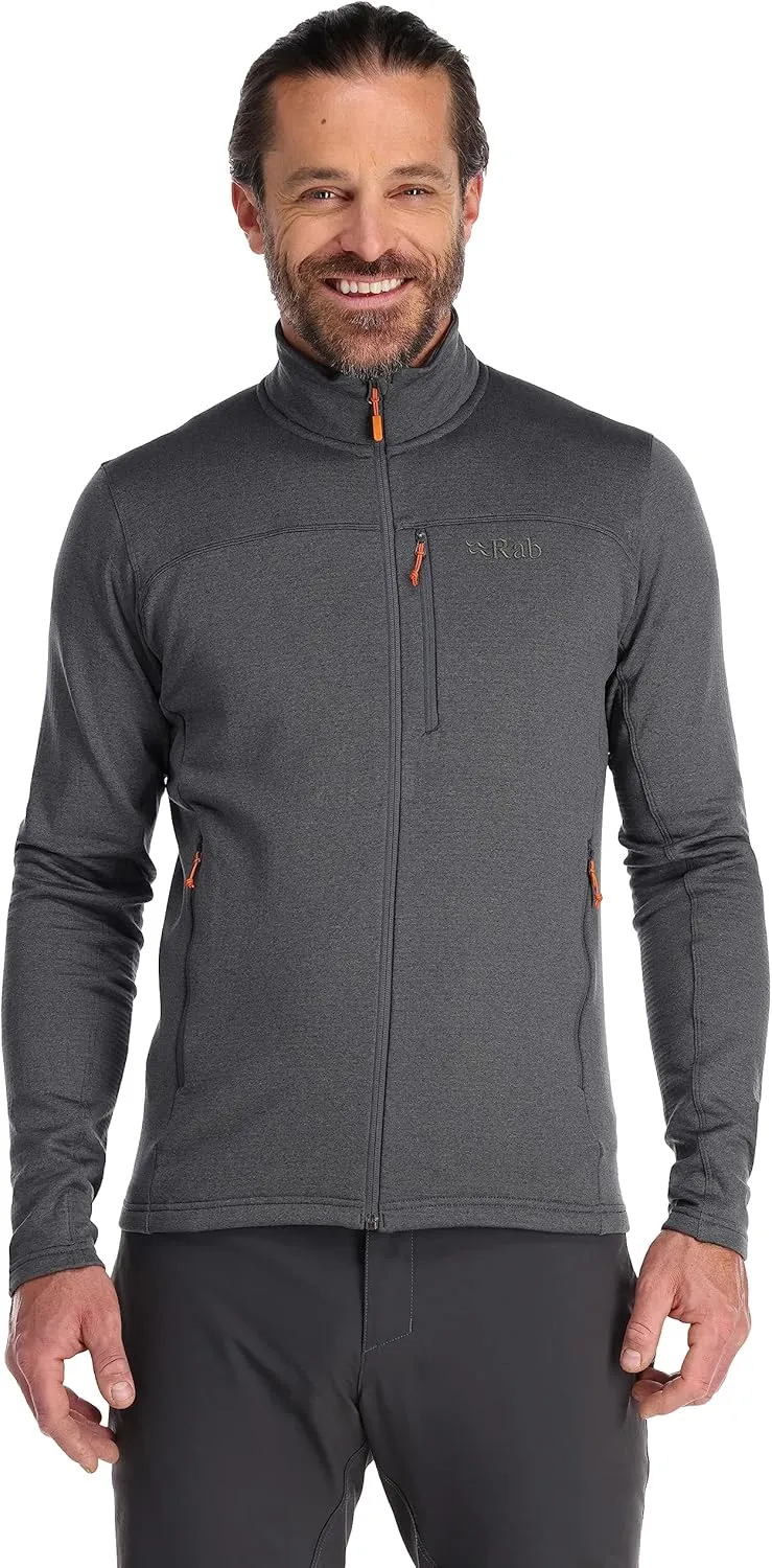 Rab Men’s Graviton Jacket Full-Zip Fleece for Hiking, Mountaineering, & Casual Wear