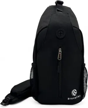 Raven Crossbody Sling Bag for Men and Women, Durable Crossbody Shoulder Sling Backpack, Gym, Travel, Hiking, and Cycling