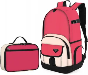 rickyh style Boys and Girls Kids Backpacks, Lightweight Backpack 18.5 x 13.75 x 8.75 Inches lunch bags 10 x 8 x 3.21 Inches Kids Backpacks for School and Travel, BPA Free