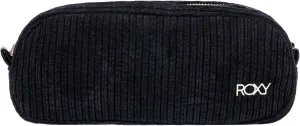 Roxy Womens Feeling Good Corduroy Storage Bag | Makeup Case | Travel | Organizer | Cosmetics | Electronics | Digital | Reusable | Zipper Closure | Pouch | Lightweight | Accessories - Anthracite