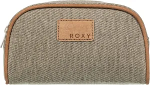 Roxy Womens Party Waves Storage Bag | Makeup Case | Travel | Organizer | Cosmetics | Electronics | Digital | Reusable | Zipper Closure | Pouch | Lightweight | Accessories - Parchment
