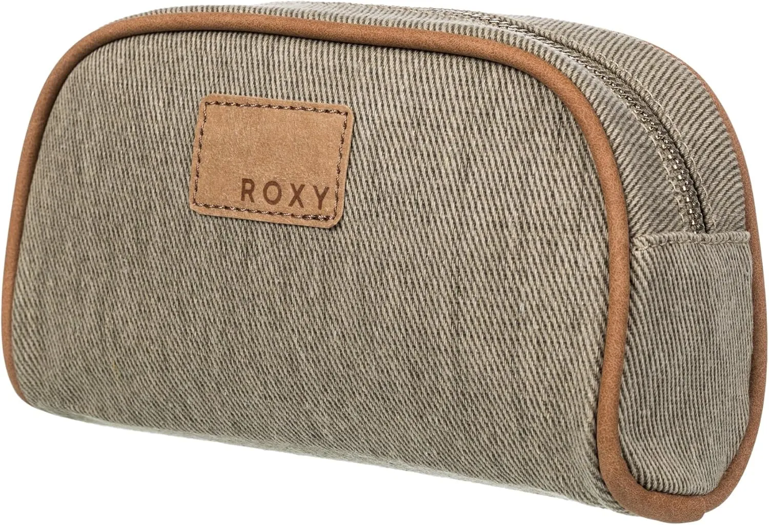 Roxy Womens Party Waves Storage Bag | Makeup Case | Travel | Organizer | Cosmetics | Electronics | Digital | Reusable | Zipper Closure | Pouch | Lightweight | Accessories - Parchment