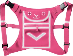 Running Mini Backpack Vest for Men & Women - Hi-viz gear, Holds Valuables, any Phone - Ideal for Fitness, Walking, Cycling!
