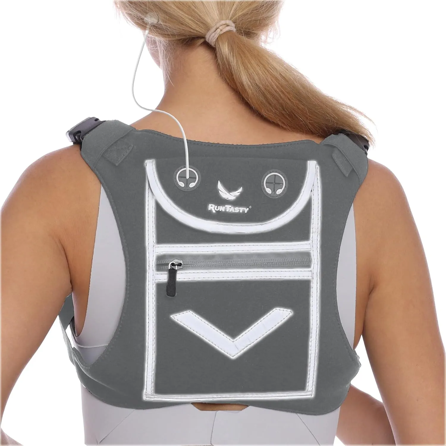 Running Mini Backpack Vest for Men & Women - Hi-viz gear, Holds Valuables, any Phone - Ideal for Fitness, Walking, Cycling!