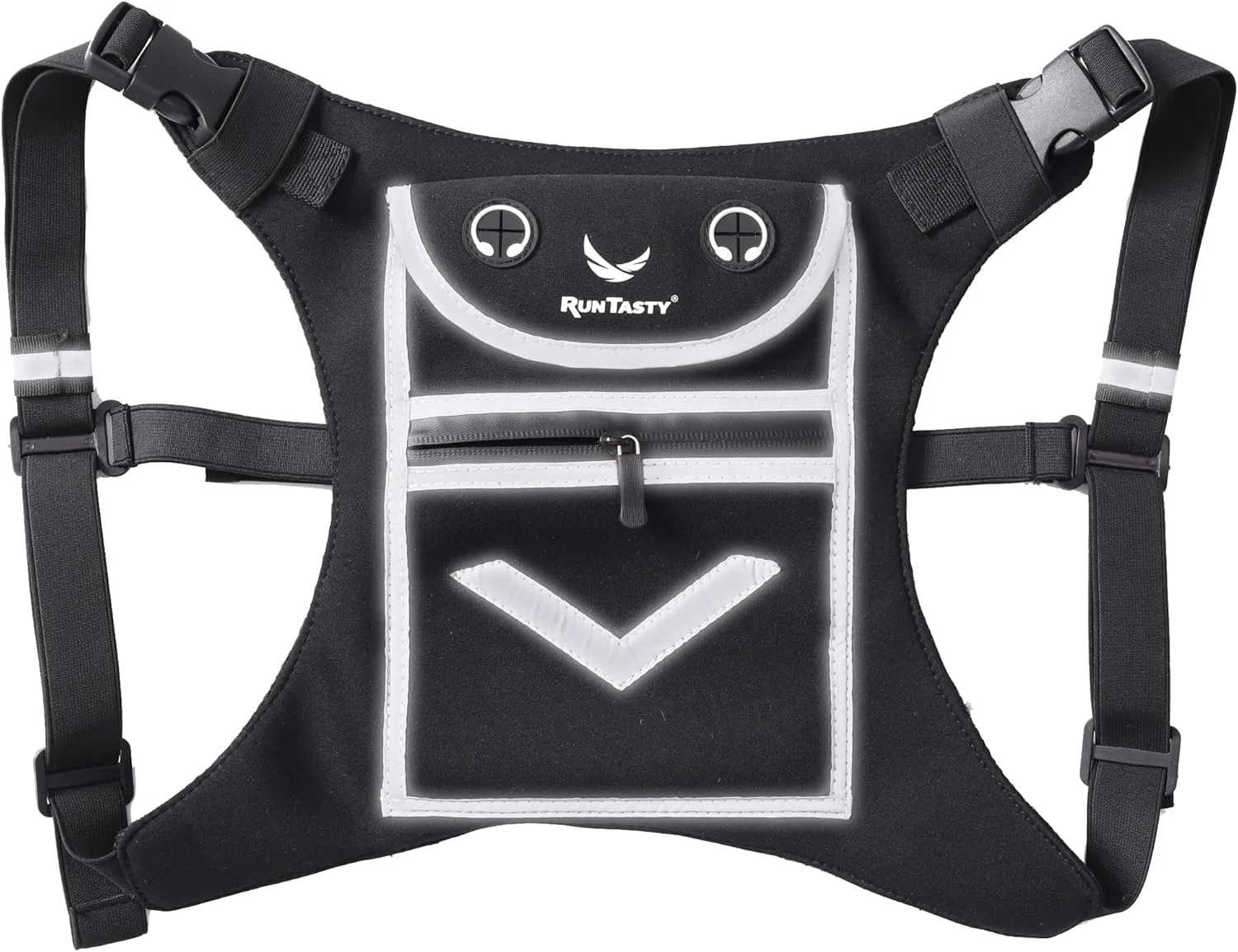 Running Mini Backpack Vest for Men & Women - Hi-viz gear, Holds Valuables, any Phone - Ideal for Fitness, Walking, Cycling!
