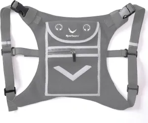 Running Mini Backpack Vest for Men & Women - Hi-viz gear, Holds Valuables, any Phone - Ideal for Fitness, Walking, Cycling!