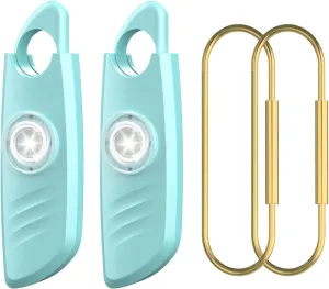 Safe Sound Personal Alarm, 2 Pack 140db Siren, Strobe Light Key Chain, Safety Devices for Women, Men, Children, Elderly