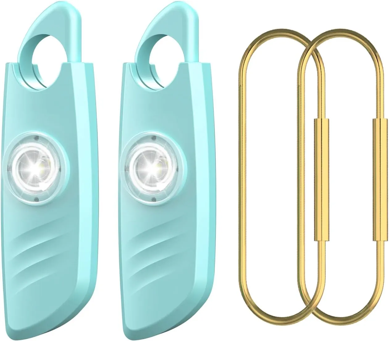 Safe Sound Personal Alarm, 2 Pack 140db Siren, Strobe Light Key Chain, Safety Devices for Women, Men, Children, Elderly