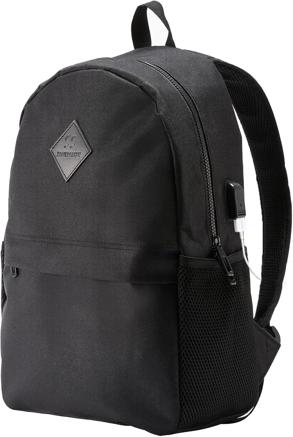 SAGIV&SAHEN School Backpack for Teens Girls Boys Classical Basic Lightweight Bookbag for Teenage Casual Laptop Backpacks
