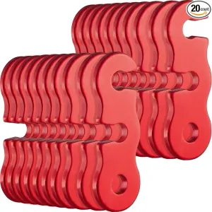 SATINIOR Guyline Tensioner Aluminum Alloy Guy Line Cord Adjusters Tent Rope Tensioners Paracord Tensioner for Outdoor Tent Camping Hiking Accessories