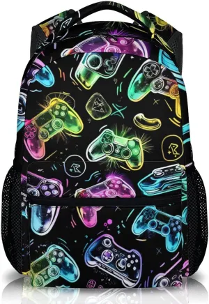 School Backpacks for Boys, Gamer Boys Backpack for Kids, 17" Kids Backpacks for Preschool Elementary Kindergarten School Travel
