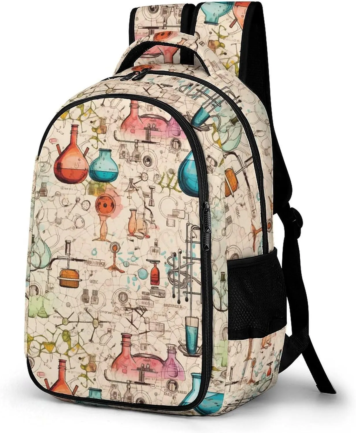 Science Chemical Knowledge Backpack Cute Laptop Backpack Lightweight Travel Bag Casual Daypack for Women Men