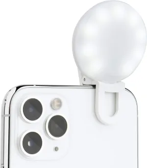 Selfie Mini - Rechargeable Selfie Ring Light for Mobile Phone or Laptop | 3 Adjustable Modes | Bright LEDs Perfect for Tiktok, Influencers, Stories, Photos, Videos, & Vlogs