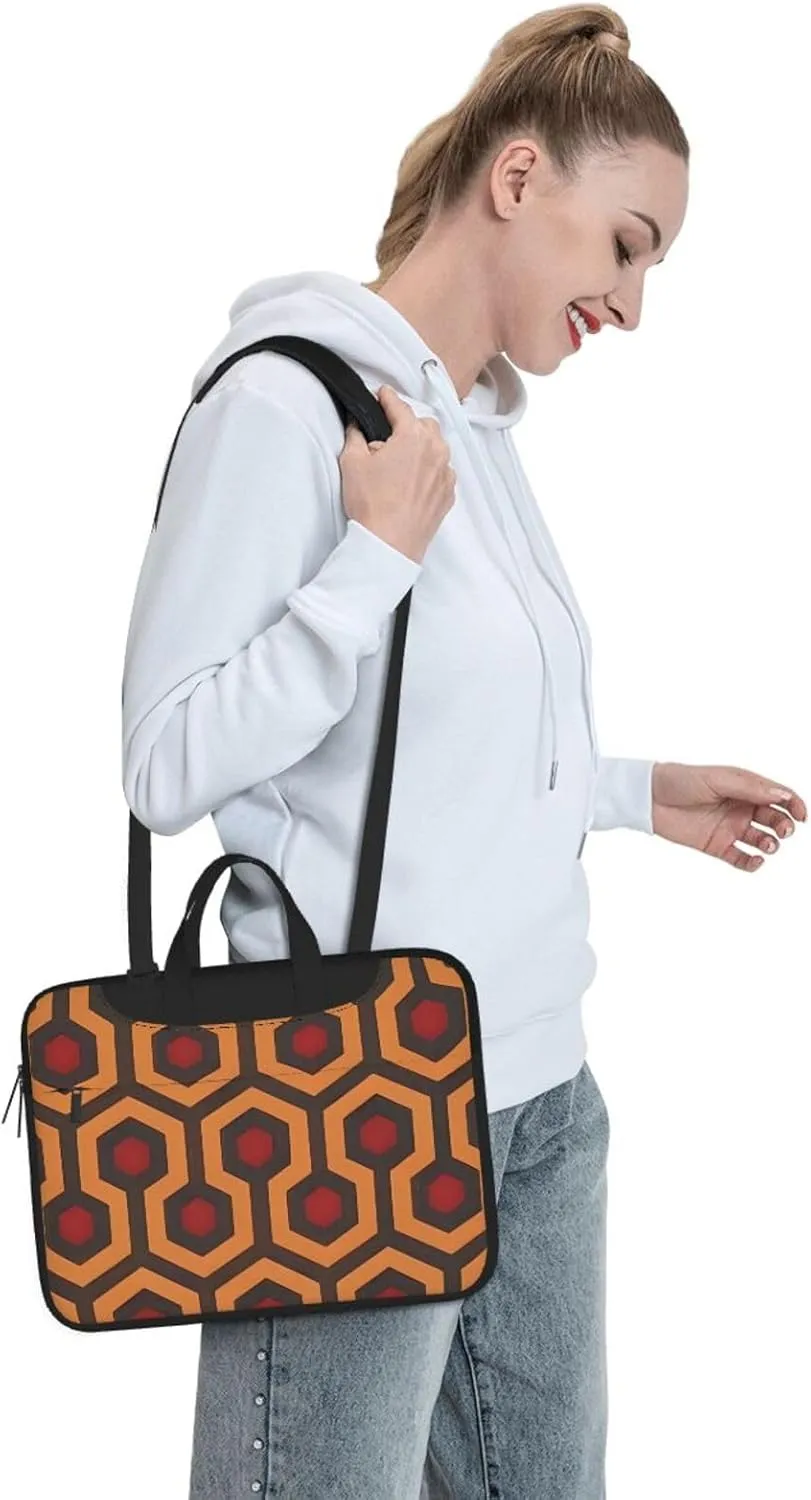 Shining Overlook Laptop Shoulder Bag Portable Laptop Bag Laptop Case Crossbody Briefcase w/Strap Handle