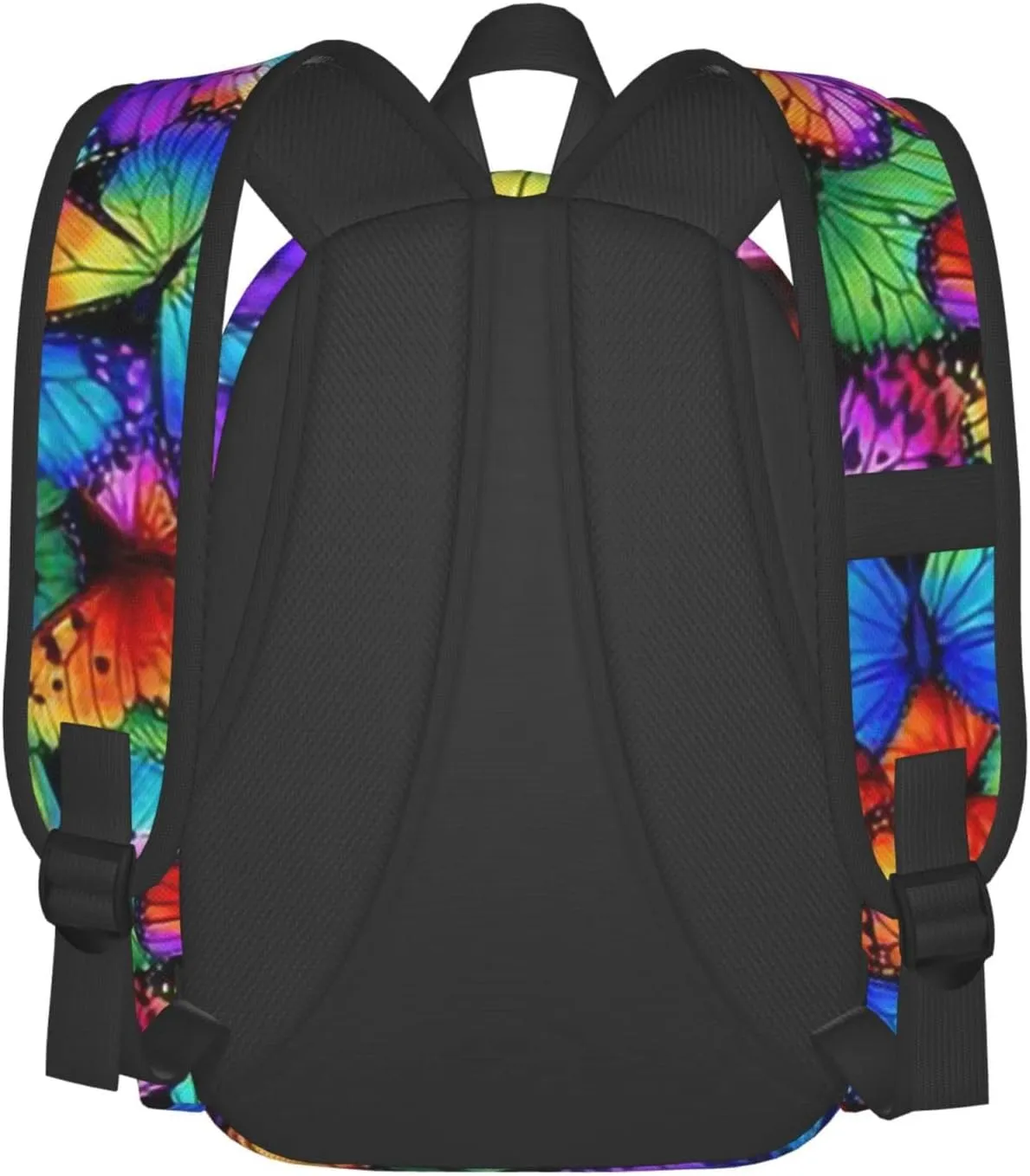 Shoggoth Backpack 17 Inch Colored Butterflies Casual Daypack Lightweight Women's Laptop Backpack Campus Travel Bag for Women Hiking