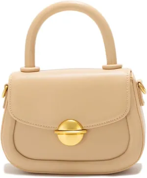 Shoulder Bags & Top Handle Handbags Women Purses Vintage Satchel Ladies Pastel Color Mini Crossbody Bags (Apricot)