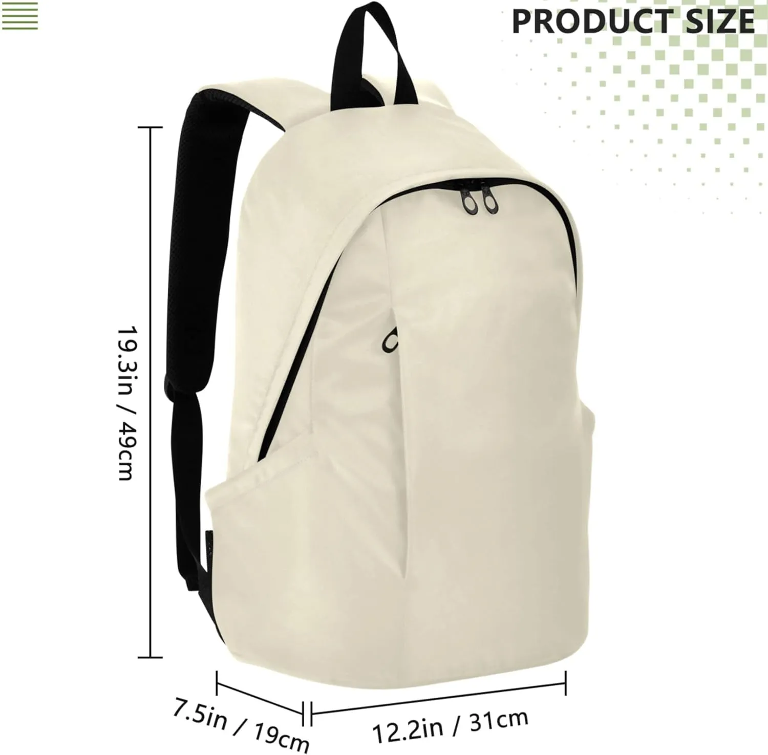 Shoulder Womens Casual Daypack Backpacks Cornsilk Beige Fashion Back to School Bookbag