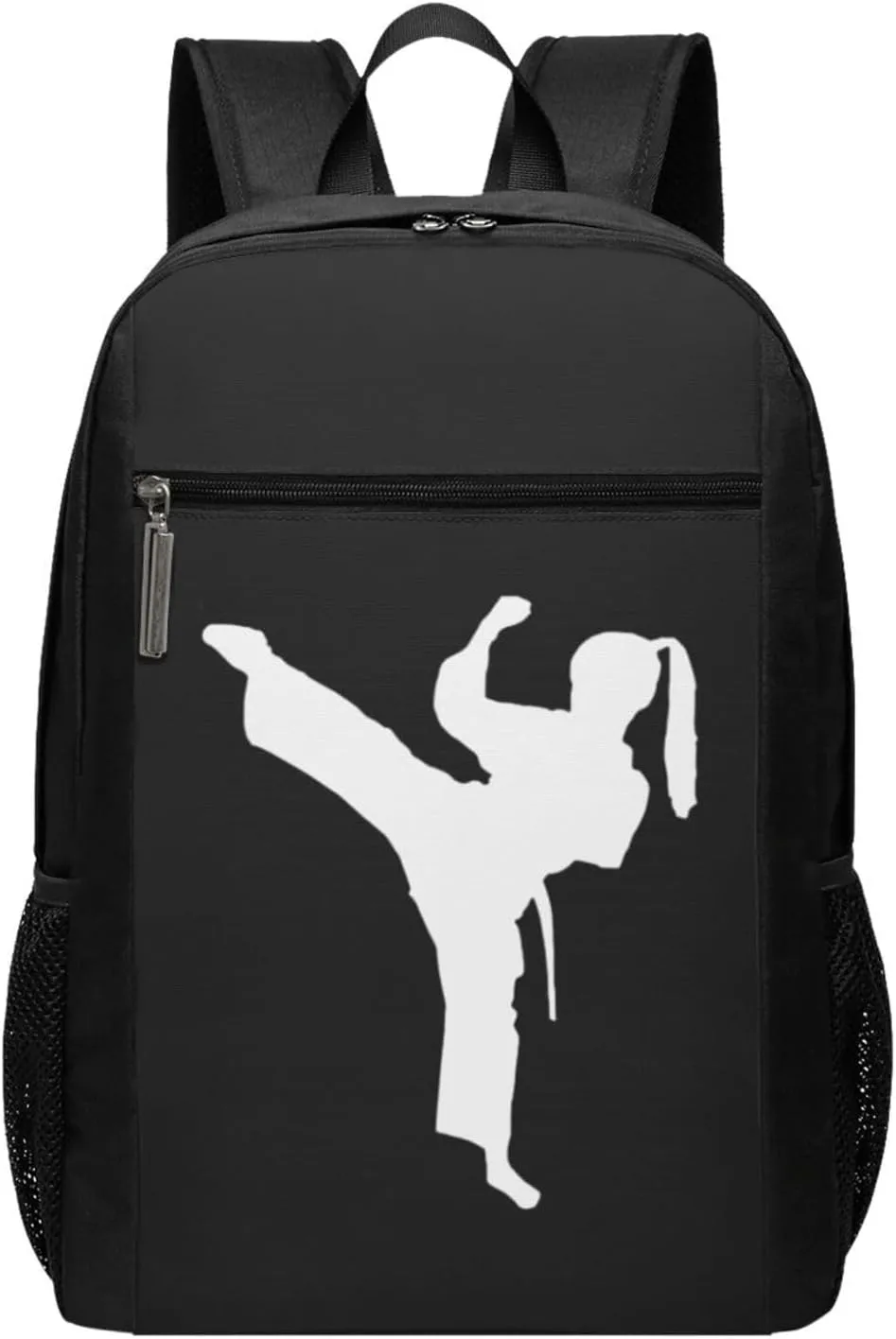 Silhouette Karate Travel Laptop Backpack, Business Anti Theft Slim Sturdy Laptops Backpacks, College Computer Bag Gift for Men & Women Fits 17 Inch Notebook,Black