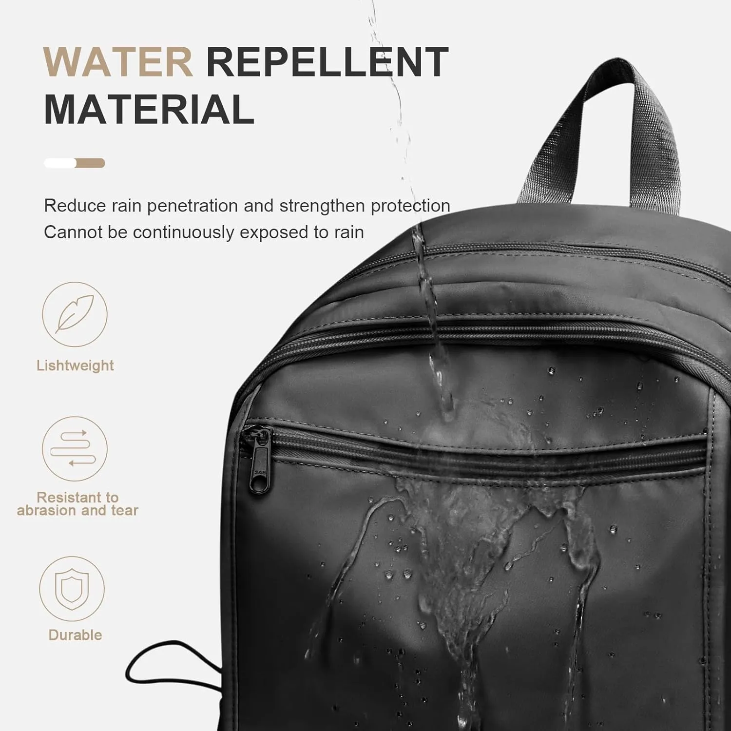 Simple Black School Backpack For Women,Lightweight College Backpack,High School Bag For Teens Boys Girls,Casual daypack Small Travel Backpacks Men Bookbag