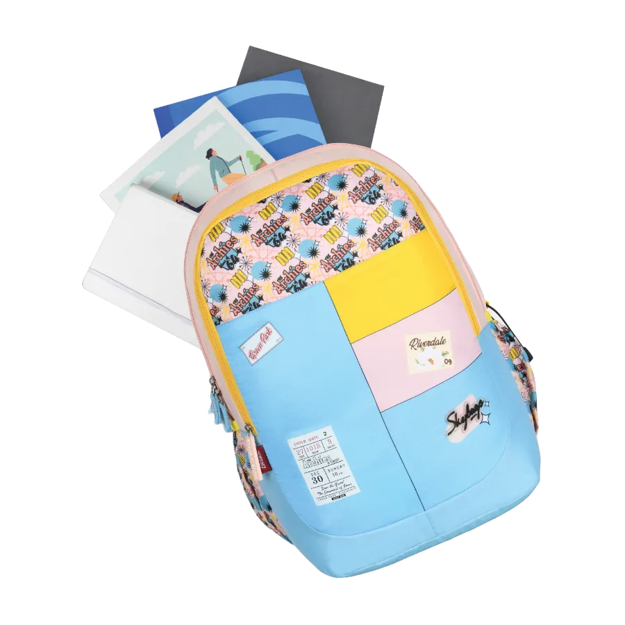 Skybags Archies School Backpack 01 (E) Light Blue