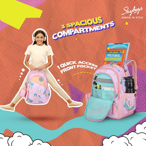 Skybags BLOOM 03 SCHOOL BACKPACK PINK
