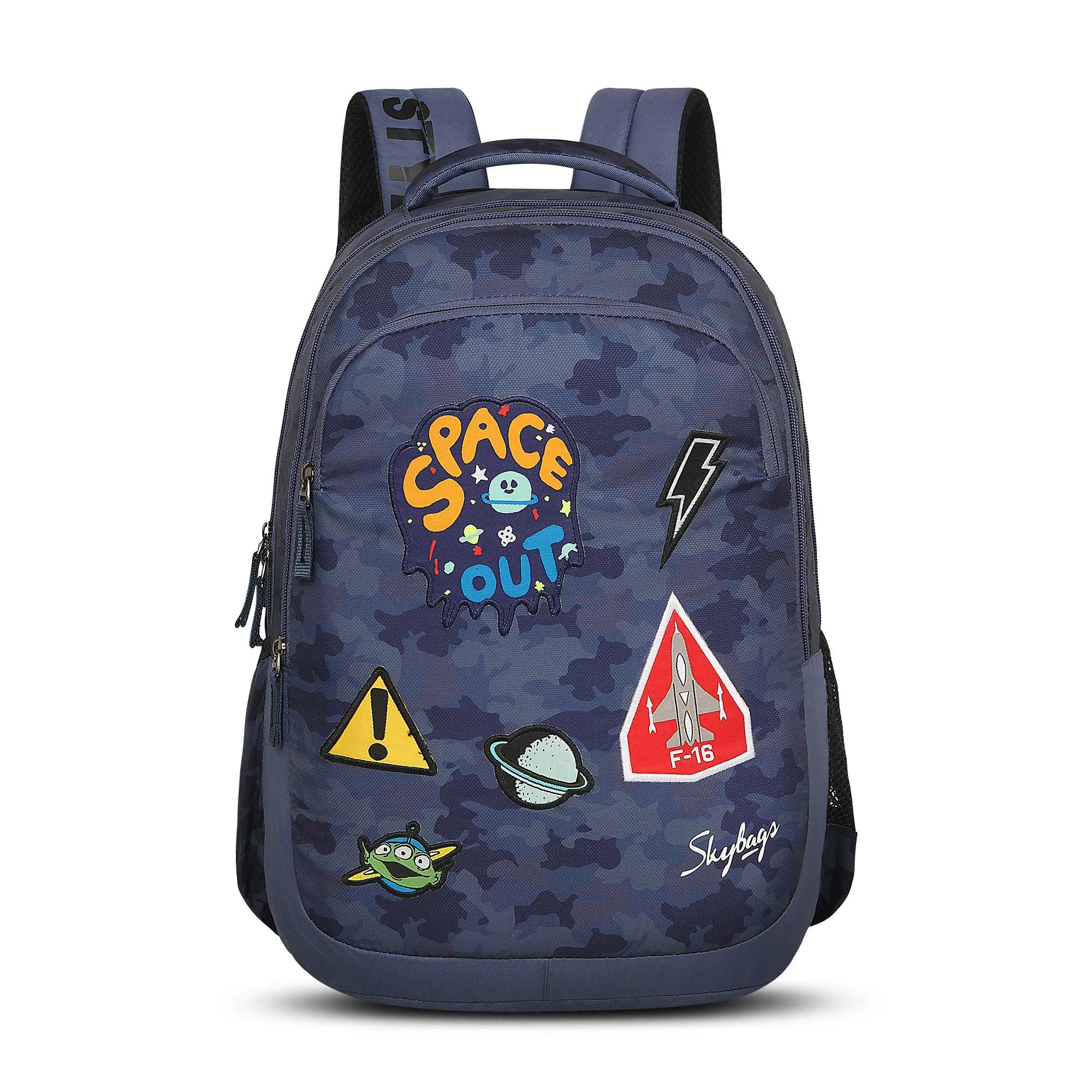 Skybags Squad  09  School Backpack Camo