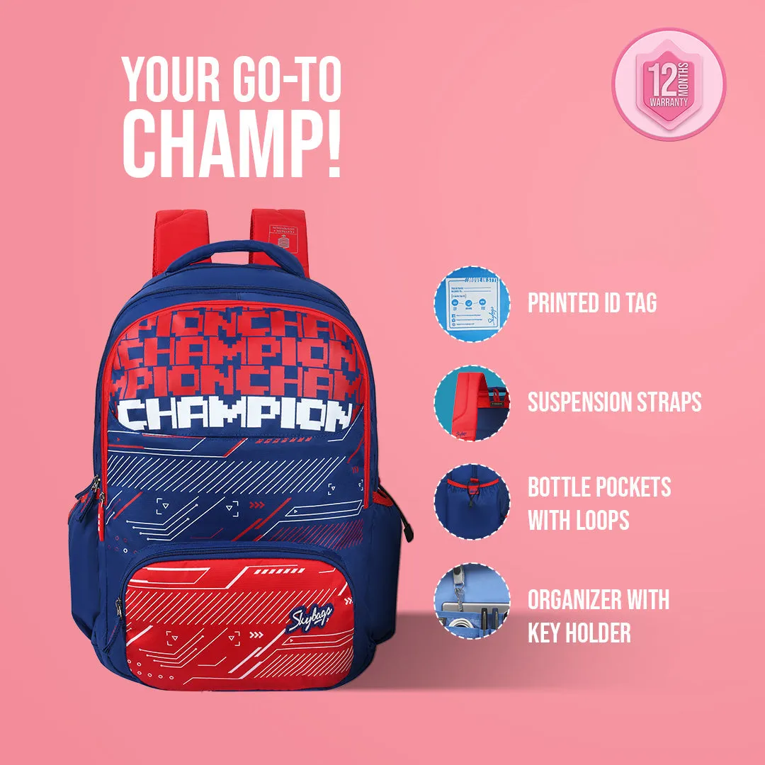 Skybags Squad Nxt 01  School Backpack Blue