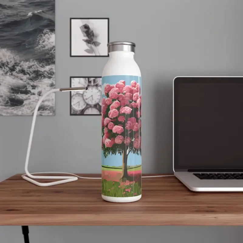Sleek Rose Tree Water Bottle for Stylish Hydration