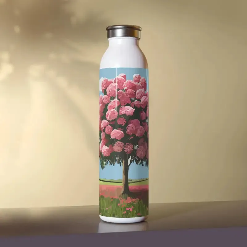 Sleek Rose Tree Water Bottle for Stylish Hydration