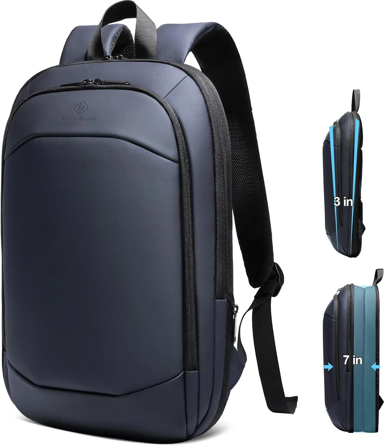 Slim Laptop Backpack for Men,Waterproof Expandable High Tech Business Work Backpack for Men and Women,15.6 Inch Lightweght Anti-theft Travel Backpack Durable College Casual Daypack Computer Laptop Bag