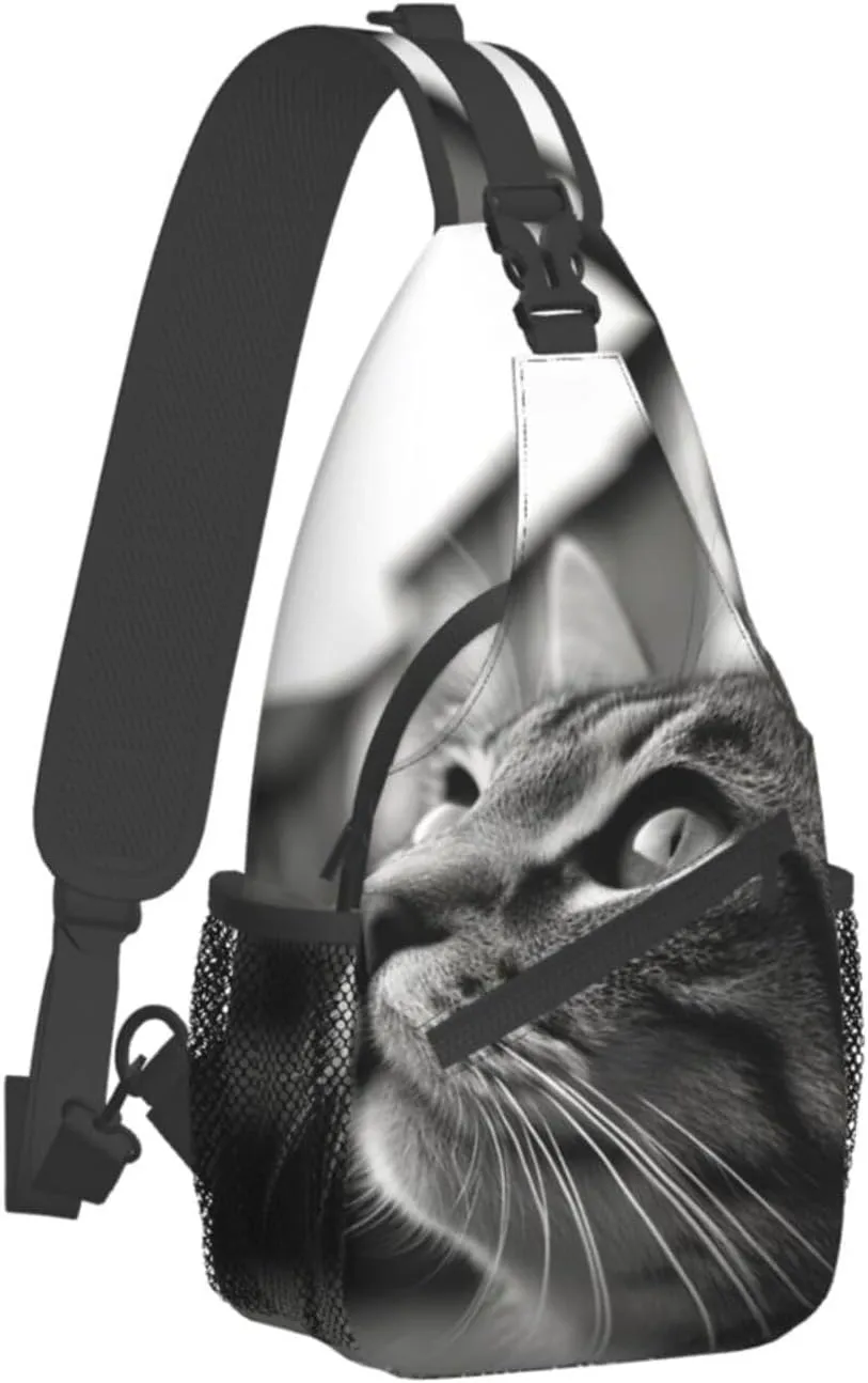 Slim Sling Bag for Women Christmas Fireplace Cross Chest Bag Diagonally Casual Fashion Travel Hiking Daypack