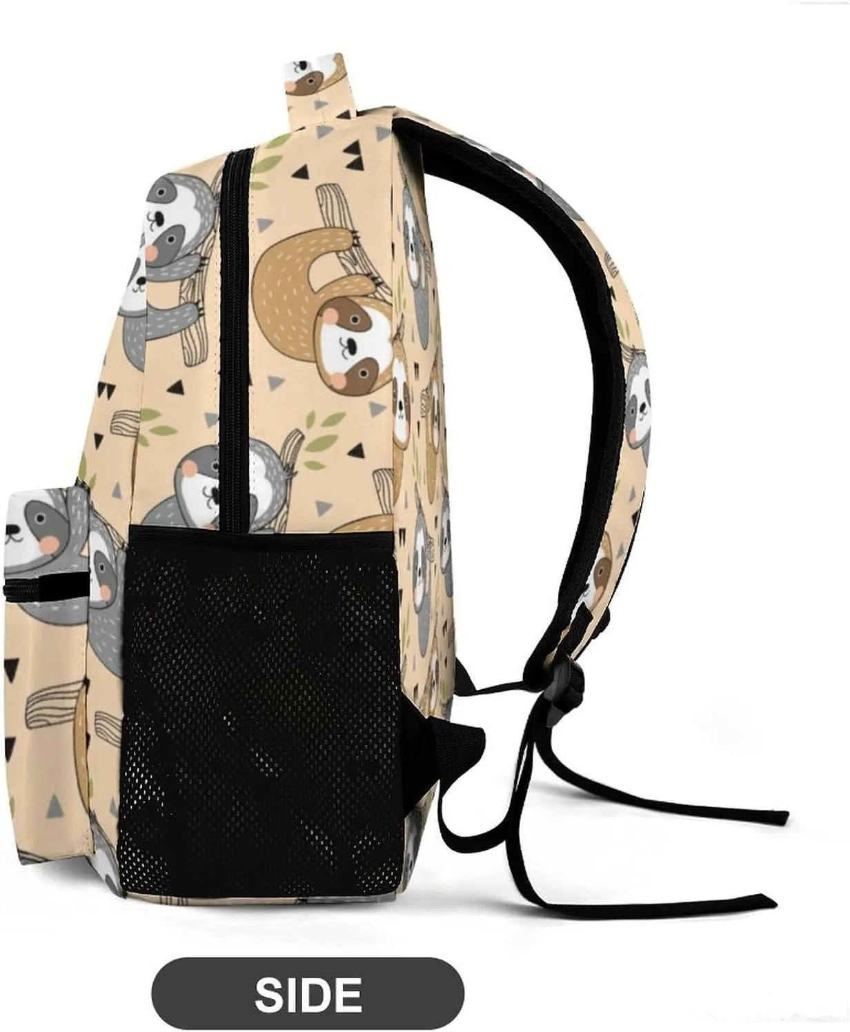 Sloth Backpack for Kids Girls Boys School, 16 Inches Cute Sloths Theme Bookbag, Adjustable, Lightweight, Large Capacity, Colorful Daily Casual Backpacks