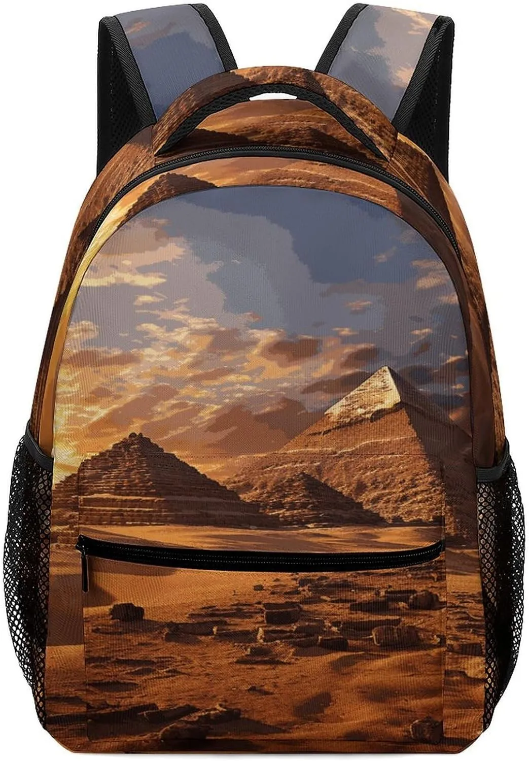 Small Backpacks Personalized Egyptian Pyramids Printing Travel Bag Lightweight Travel Backpack For Women Men