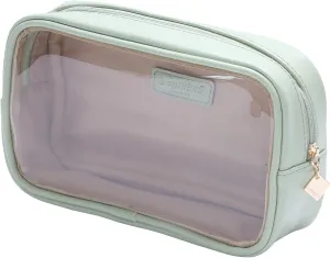 Small Makeup Bag for Purse,Clear Cosmetic Bag for Travel, Organizer Bag for Accessories Green