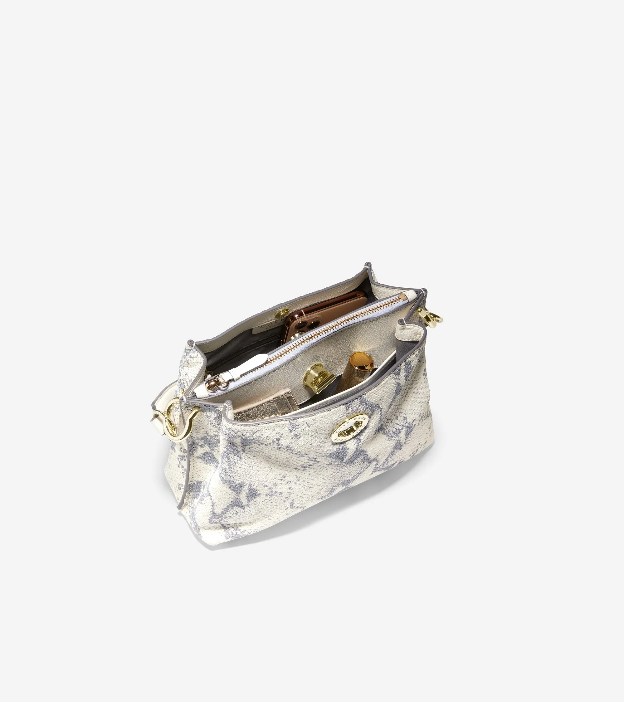 Small Turnlock Bucket Bag