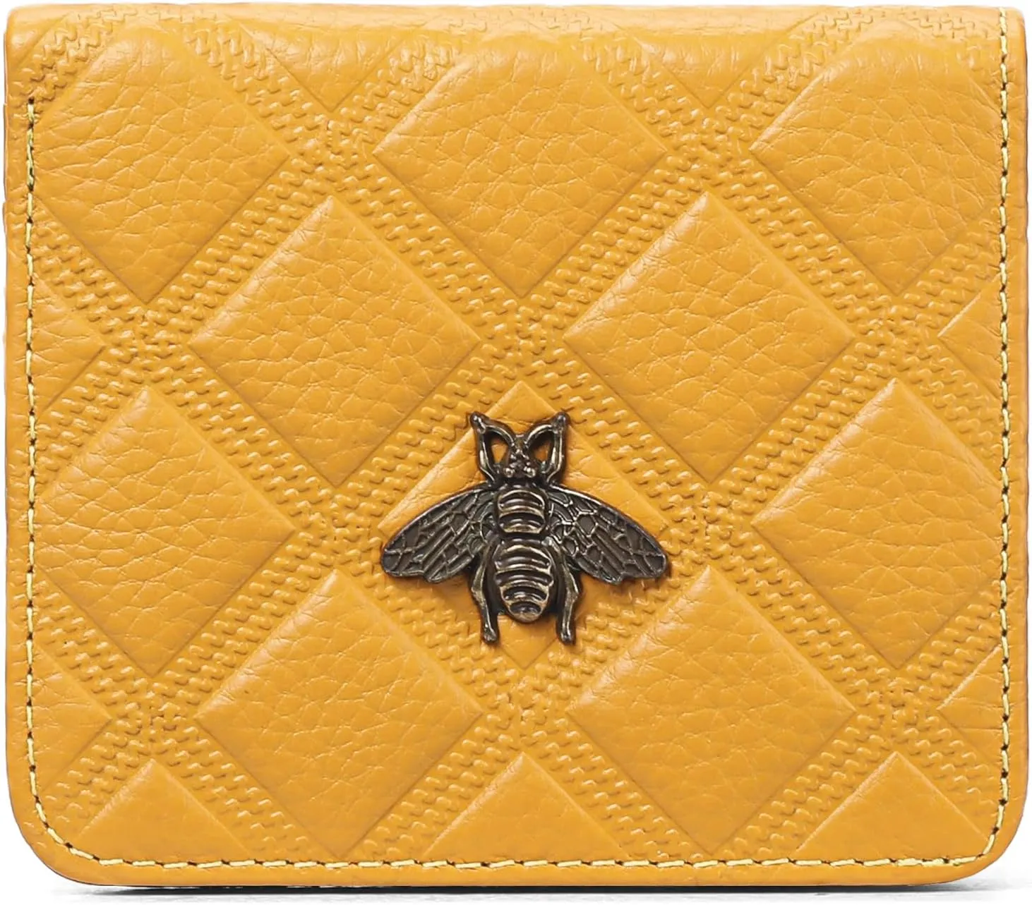 Small Wallet Women Compact RFID Blocking Credit Card Holder Bifold Genuine Leather Wallets with Zipper Coin Pocket