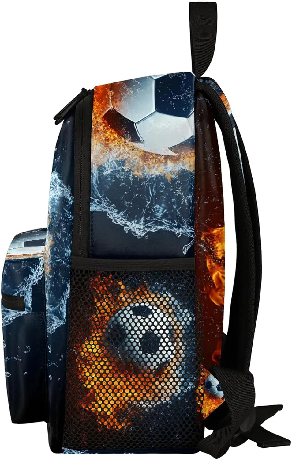 Soccer Personalized Backpack Bag with Name Lightweight Custom Shoulder Bags Waterproof Casual Backpacks Travel Laptop Bag for Work Picnic 12in