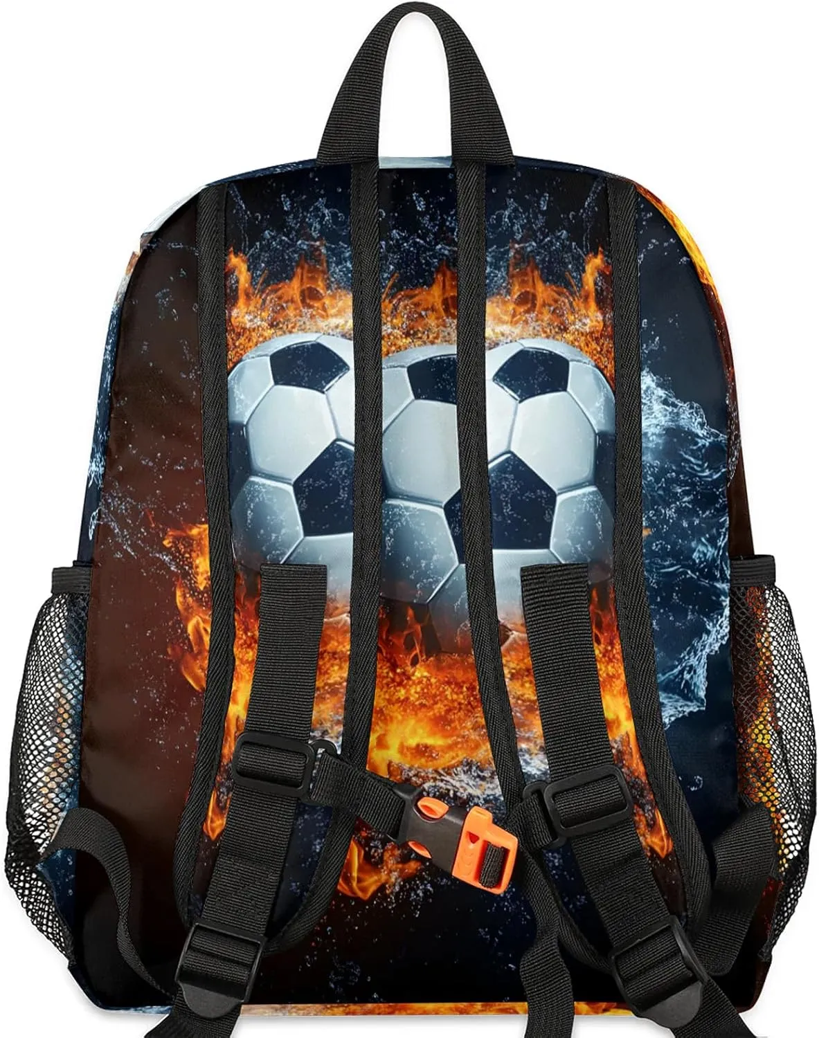 Soccer Personalized Backpack Bag with Name Lightweight Custom Shoulder Bags Waterproof Casual Backpacks Travel Laptop Bag for Work Picnic 12in