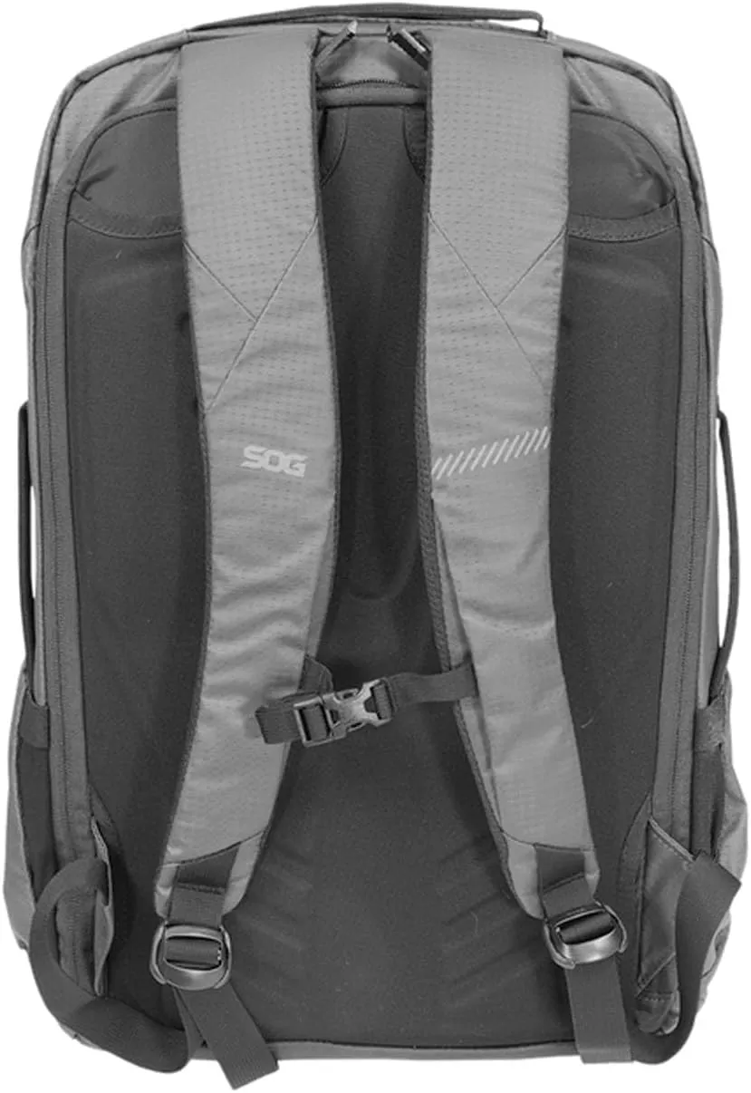 SOG Surrept/36 CS Liter Carry Lightweight Organized Functional Water-Resistant Nylon Travel Day Backpack, Charcoal/Bright Gray