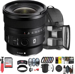 Sony FE 16mm f/1.8 G Ultra-Wide Lens for Sony E-Mount | Ideal for Landscape, Street Photography | Lightweight, Weather-Resistant | Includes Filter Kit, Cleaning Kit, Pouch & More