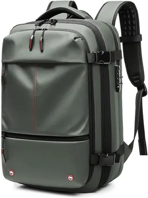Space Vac Pro Backpack, Spacevac Pro Backpack, with Vacuum Seal Compression, 17”Laptop Vacuum Backpacks Travel with TSA Lock (NO Pump, C)