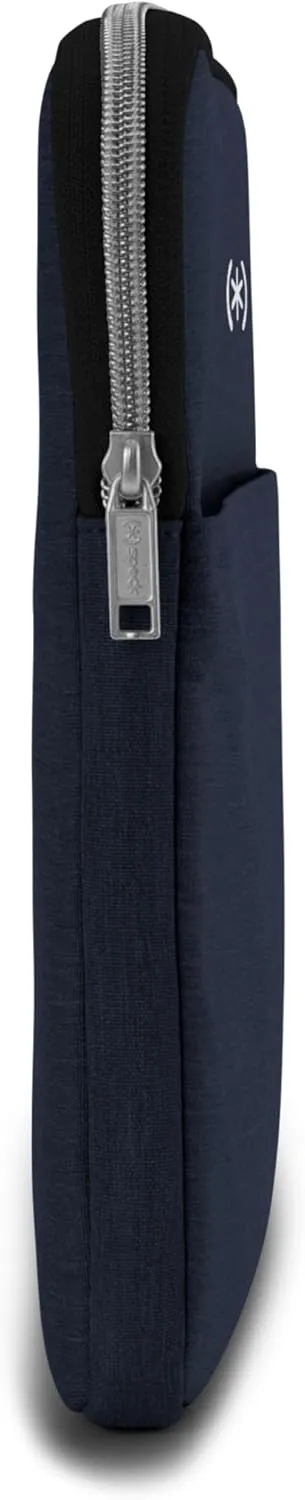 Speck Transfer Pro-Pocket Universal 13-14 Inch Laptop Sleeve with Front Pocket - Durable Protective Case (Compatible with MacBook Air M2/M3/M4 13-inch, 2022-2025) - Coastal Blue/White