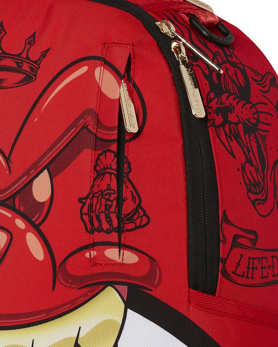 Sprayground Diablo Big Mean Shark Bite In Red White