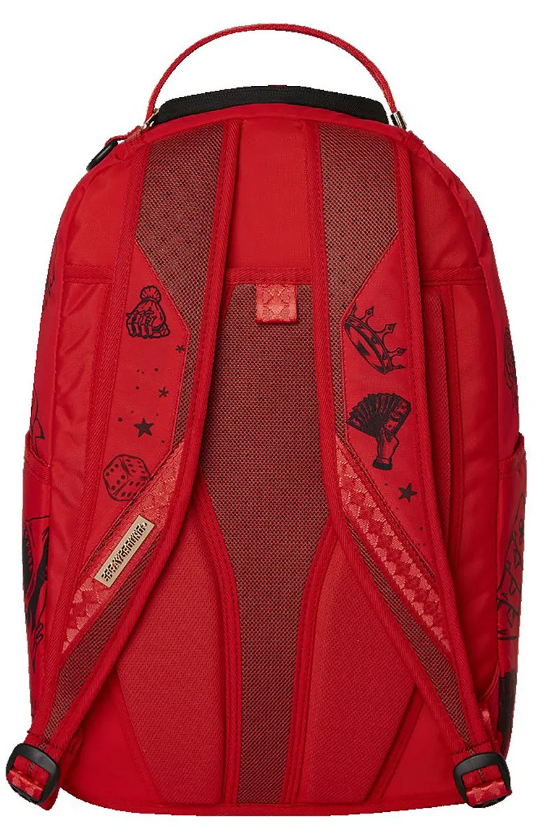 Sprayground Diablo Big Mean Shark Bite In Red White