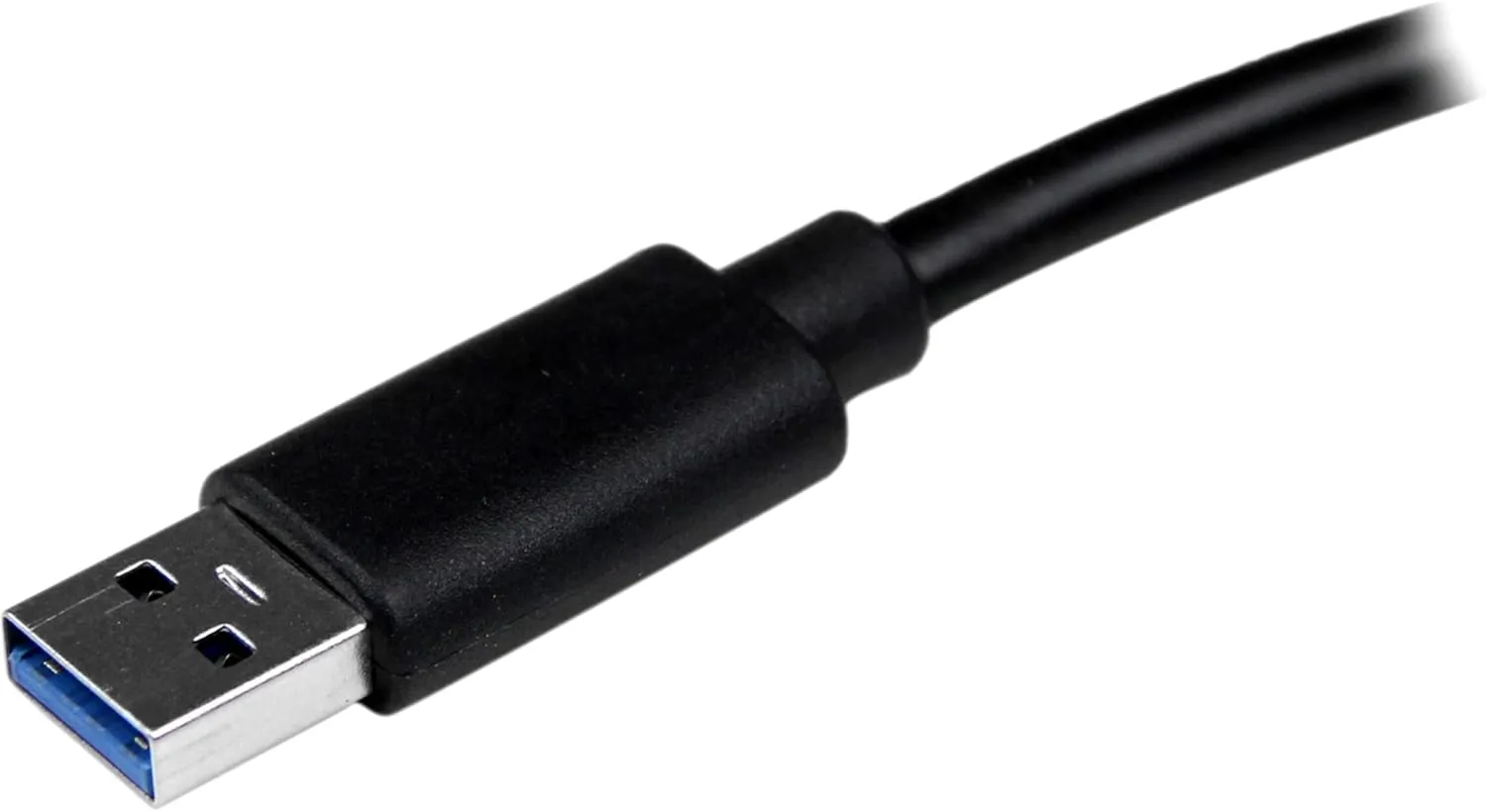 StarTech.com USB 3.0 Ethernet Adapter - USB 3.0 Network Adapter NIC with USB Port - USB to RJ45 - USB Passthrough (USB31000SPTB), Black, 0.7" x 1.4" x 5" x 5"