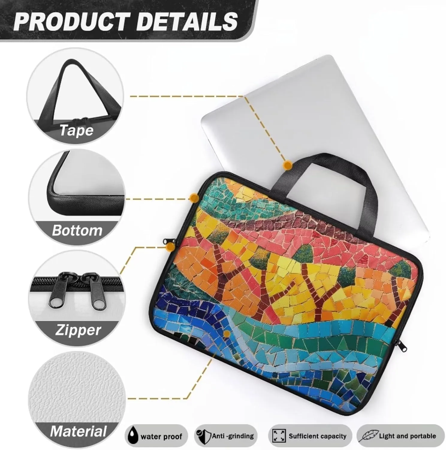 Stylish Laptop Messenger Bag,15In/15.6In/17In/17.3In Laptop Tote Bag,Laptop Case