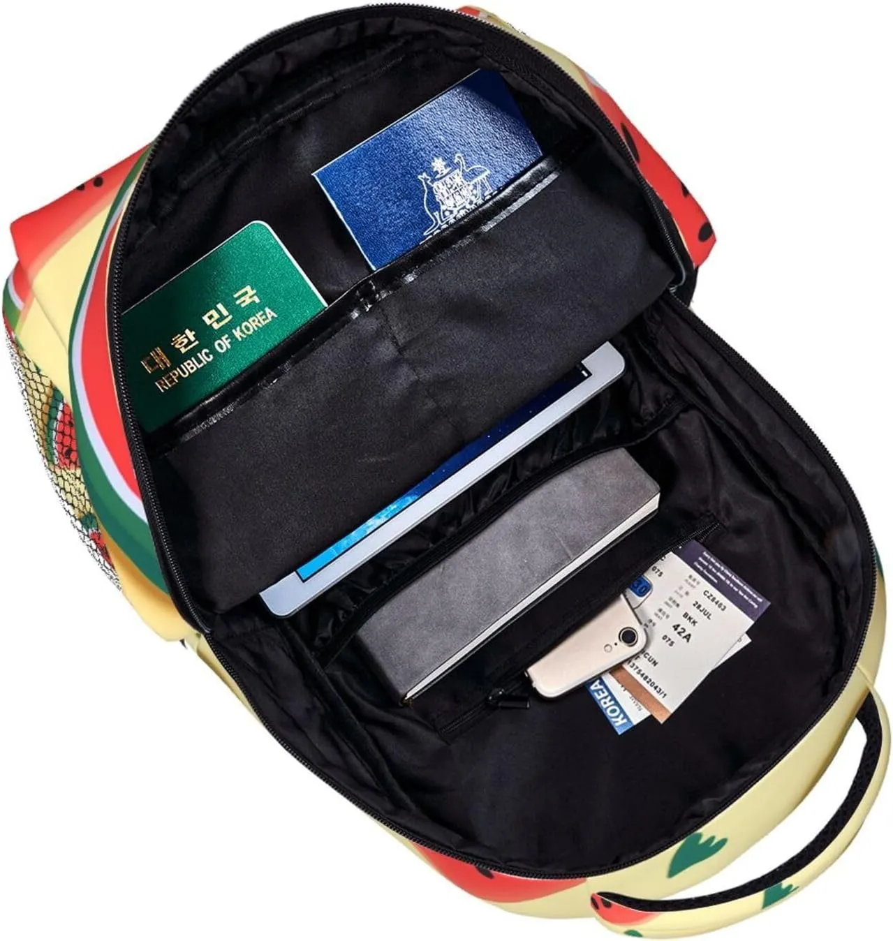 Summer Watermelon Backpack for Men Women Casual Daypack Laptop Backpack Computer Bag Travel Laptop Bag